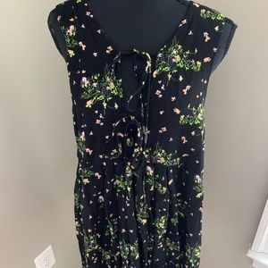 Free People Floral Sleeveless Tunic